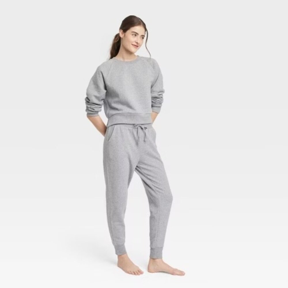 2- Piece Colsie Soft Gray sweatshirt and sweatpants Lounge Set